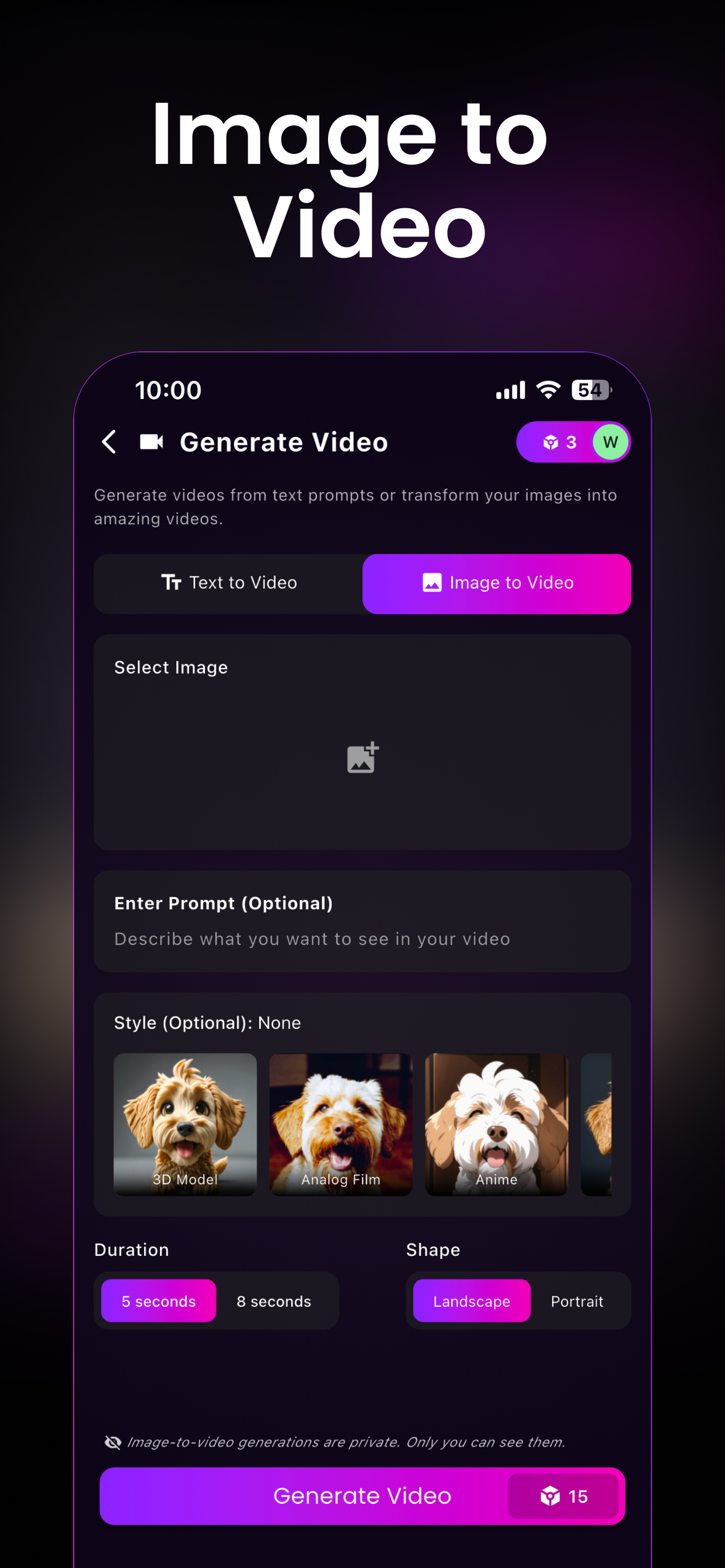 AI Video Generator — gallery of AI-generated art and video creations
